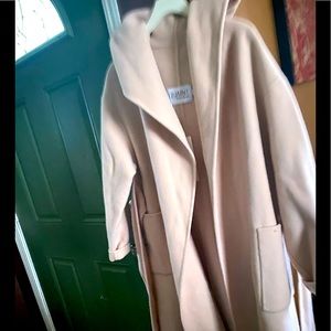 Quaint Cashmere & wool blend robe coat